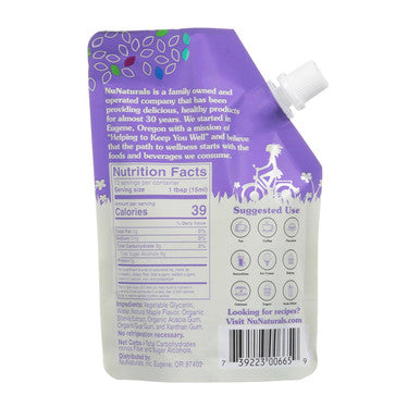 Nunaturals Stevia Syrup Sugar- Sweetener Plant-Based Sugar Substitute Zero Calorie Maple 6.6oz (6-Pack)