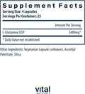 Vital Nutrients Glutamine | 3400mg L-Glutamine | Healthy Gastrointestinal Tract Function | Gluten Dairy Soy | Non-GMO | 90 Glutamine Capsules