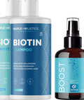 Hair Thickening Products For Women And Men - Sulfate Hair Thickening Shampoo And Biotin Hair Growth Conditioner Plus Hair Oil For Dry Damaged Hair And Growth With Rosemary Oil For Hair Growth