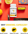 Drinkwel Better Mornings - Premium Multivitamin Supplement - Liver Cleanse, Detox, Immune Support- Milk Thistle, Vitamin C, Zinc, Magnesium - 30 Count