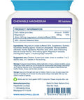 Kids Magnesium Sublingual 90 Tablets (V) (not Capsules or Gummies) for Anxiety, Sleep, Ticks. Vegan Chewable Magnesium Citrate for Children. Made in The UK by Health4All