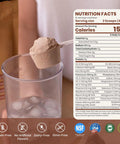 Upnourish Plant Based Meal Replacement Protein Powder Creamy Chocolate Flavor 15 Servings