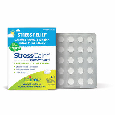 Boiron Stress Calm for Relief of Stress Anxiousness Nervousness Irritability and Fatigue 60 Count