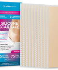 10 Pack Silicone Sheets For Scars, Post Surgery, Tummy Tuck, C-Section Recovery, Keloid Bump Removal, Stretch Marks Removal, Face Acne, Silicone Tape For Scars, Silicone Scar Sheets, (6 X 1.6 )