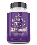Ancestral Supplements Grass Fed Brain (with Liver) Supports Brain, Mood, Memory Health (180 Capsules)
