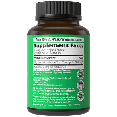 Super Berberine Supplement - Dihydroberberine GlucoVantage Now 5X More Effective Than Regular Berberine Powder Capsules. for Metabolism Support. Keto Friendly Plus Vegan Berberine Extract Pills