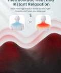 Careboda Shiatsu Neck And Back Massager With Soothing Heat, Electric Shoulder Massage 8 Nodes Deep Tissue 3D Kneading Massages For Pain Relief, Best Christmas Gifts For Man, Woman, Friends, Parents