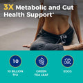 NewRhythm Akkermansia Muciniphila Probiotic 10 Billion TFU Pasteurized Maximum Stability Green Tea Leaf EGCG GLP-1 Production Metabolic Health Gut Immunity for Women & Men 60 Caps