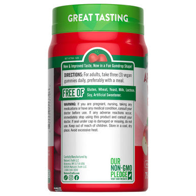 Nature's Truth Apple Cider Vinegar Gummies | 600 mg | 75 Gummies | Apple Flavor | Vegan Non-GMO & Gluten Free Supplement