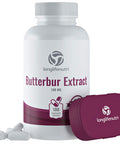 LongLifeNutri Butterbur Extract 100Mg 180 Vegetarian Capsules | Made In Usa | Natural Supplement | 100 Mg Pure Powder Pill Formula