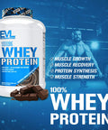 Evlution Nutrition 100% Whey Protein, 25g of Whey Protein, 6g of BCAAs, 4g of Glutamine, (5 LB, Double Rich Chocolate)