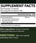 Saw Palmetto Prostate Supplements for Men as Potent DHT Blocker for Hair Growth and Beta Blocker to Decrease Frequent Urination Saw Palmetto Once Daily 100 Count