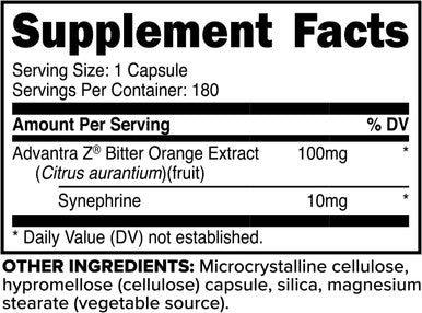 Primaforce Syneburn Supplement 180 Capsules Synephrine from ADVANTRA Z