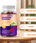 BSSTABBON Berberine Gummies With Berberine Hcl,Ceylon Cinnamon,Magnesium Glycinate Per Serving For Men And Women 60Gummies