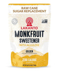 Lakanto Golden Monk Fruit Sweetener with Allulose - Raw Cane Sugar Substitute, Coffee, Tea, Baking, Erythritol Free, Gluten Free, Vegan, Keto Friendly, Sugar Replacement (Golden - 1 lb)
