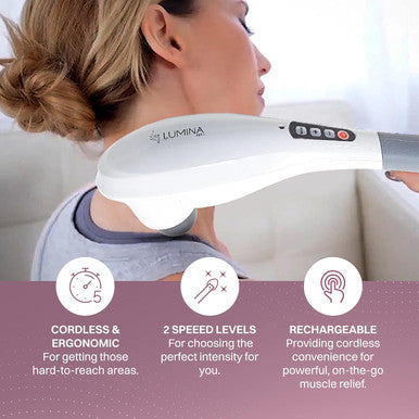Deep Tissue Body Massager - Hammer Nrg - Relieve Stress, Stiff And Sore Muscles Lumina Nrg