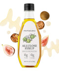 MONKSHUSHU Allulose Syrup 18.7 Fl Oz - Liquid Sweetener for Cooking, Baking, and Drinks - Keto Diet, Vegan friendly, Stevia Blend Thin Syrup - Zero Calorie Sugar Substitute - Monk Fruit - Gluten Free, 0g Net Carbs, Non-GMO