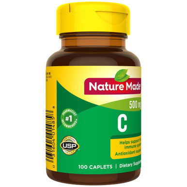 Nature Made Vitamin C 500 Mg Caplets 100 Ct