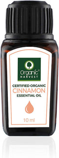 Organic Harvest - Cinnamon Essential Oil USDA, OneCert, Certified Organic, 100% Pure, Undiluted, Therapeutic Grade, Excellent for Aromatherapy, 1/3 fl. Oz / 10 ml
