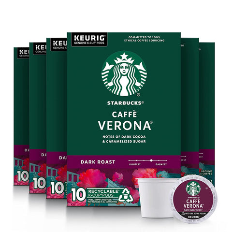 Starbucks K-Cup Coffee Pods, Dark Roast Hot or Iced Coffee, French Roast, 96 Keurig Pods