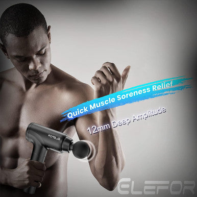 Massage Gun Deep Tissue,Percussion Massager Gun For Athletes Muscle Massage Gun For Pain Relief With 10 Massage Heads & 20 Speeds (Matte Black)