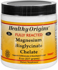 Healthy Origins Magnesium Bisglycinate Chelate - Fully Reacted - 8 oz - Gluten Free-Dairy Free-Yeast Free-Wheat Free-