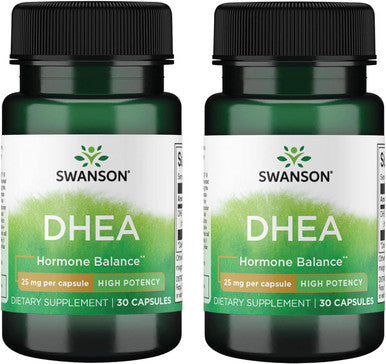 Swanson Dhea 25 Milligrams 30 Capsules (2 Pack)