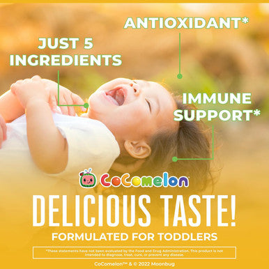 Maryruth Organics | CoComelon Kids Vitamin C Liquid Drops for Ages 4-13 Years | USDA Organic | Immune Support & Overall Health | USDA Organic | Vegan | Non-GMO | Gluten | 30 Servings