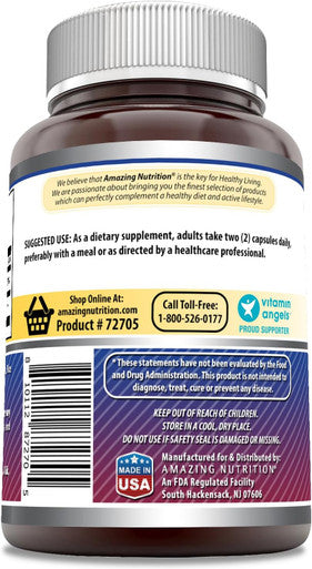 Amazing Nutrition Formulas Chondroitin Sulfate 1200 mg Per Serving Supplement | Capsules | Non-GMO | Gluten | Made in USA (120 Count)