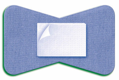 Curad -NON25513 Fingertip Adhesive Bandages Food Service Blue Detectable Bandage 100 CountFingertip 1.75" x 2" (Packaging may vary)