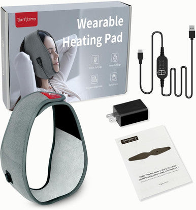 Comfytemp Face Heating Pad For Tmj Relief Heated Face Mask With 3 Heat And Time Settings, Usb Electric Wearable Heating Pad For Face Jaw Chin Wisdom Teeth Oral And Facial Surgery