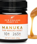 New Zealand Honey Co. Raw Manuka Honey UMF 10+ | MGO 263+, 17.6oz / 500g | Organic Medical Grade Manuka Honey for Daily Wellness, Skin Care & Dogs