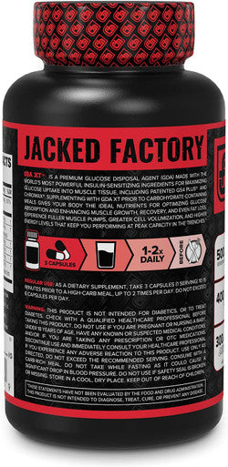 GDA XT Glucose Disposal Agent Nutrient Partitioning Supplement Glucose Support w/ GS4 Chromax Chromium Berberine More Powerful Muscle Builder and Body Recomposition Agent 90 Veggie Capsules
