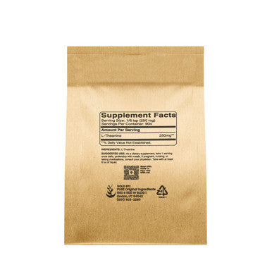 PURE ORIGINAL INGREDIENTS L-Theanine (8 Oz) Amino Acid Supplement, No Additives Or Fillers