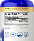 Carlyle Vitamin B12 1000mcg | 400 Tablets | Vegetarian Non-GMO Gluten Supplement