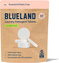 Blueland Laundry Detergent Tablets 60 Count Spring Bloom Scent Plastic- Alternative to Pods Sheets or Liquid - Natural Sustainable Eco-Friendly Laundry Detergent in Compostable Pouch