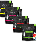 Karamd Pure I.V. - Electrolyte Powder Drink Mix 4 Flavor Bundle Delicious Hydrating Packets With Vitamins & Minerals 1 Lemon Lime - 1 Strawberry Bag - 1 Passion Fruit - 1 Watermelon (64 Sticks)
