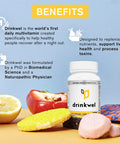 Drinkwel Better Mornings - Premium Multivitamin Supplement - Liver Cleanse, Detox, Immune Support- Milk Thistle, Vitamin C, Zinc, Magnesium - 30 Count
