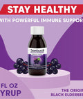 Sambucol Black Elderberry Syrup - Sambucus Elderberry Syrup, Black Elderberry Liquid, Immune Support, Elderberry Syrup For Kids And Adults, High Antioxidants, Gluten - Original Formula, 4 Fl Oz