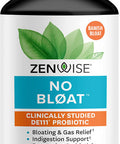 Zenwise No Bloat Supplement with Probiotics Turmeric and Digestive Enzymes Bloating and Gas Relief Ginger Dandelion and Cinnamon to Improve Digestion for Women Men Vegan Formula 60 Count