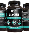 PURE ORIGINAL INGREDIENTS Glycine (365 Capsules) No Magnesium Or Rice Fillers, Always Pure, Lab Verified