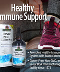 Nature'S Answer Ionic Zinc Immune with Black Elderberry 4 oz Extract with Slippery Elm Echinacea Astragalus Sage 160 Servings per Bottle
