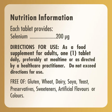Solgar Selenium (Yeast-Free) 200 g 50 Tablets