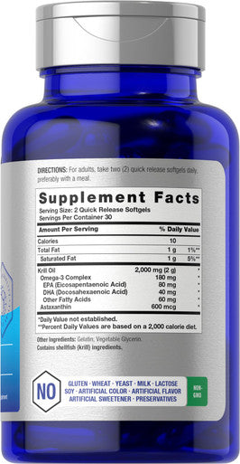 Horbaach Antarctic Krill Oil 60 Softgel 2000Mg