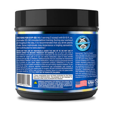 Evogen EVP 3D | Xtreme Stimulant Pre-Workout Pump Ignitor, Arginine Nitrate, Citrulline, Beta-Alanine, Lions Mane | Raspberry Lemonade