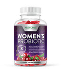 Built Nature Built By Nature Probiotics For Women Gummies 3 Billion Cfu, 6 Probiotic Strains With Cranberry Supplement, Digestive, Immune, Vaginal & Urinary Health, Shelf Stable, 60 Gummy