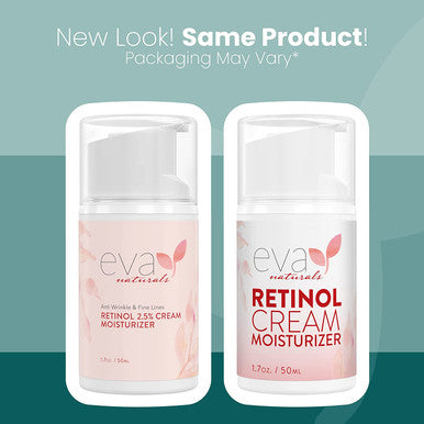 Eva Naturals AntiAging Retinol Cream For Face AntiWrinkle Retinol Moisturizer Day Night Face Cream With Hyaluronic Acid Vitamin E For Women and Men Reduce Fine Lines Dark Spots 2 oz