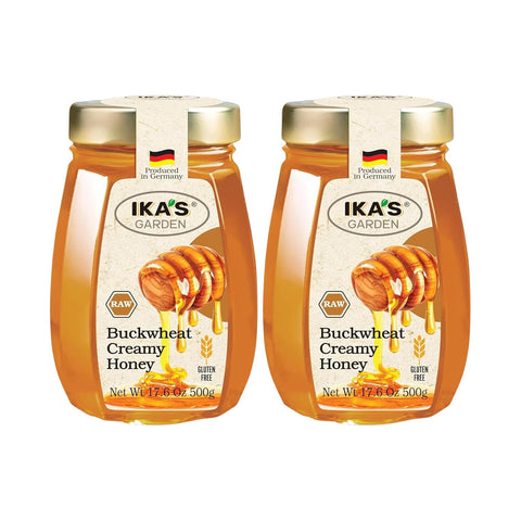 Ika's Garden Raw Manuka Honey with Blossom Honey - 100% Pure, Unfiltered, Gluten-Free Ã¢â‚¬â€œ Product of Germany, 17.6 oz (500g) Jar