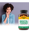 Country Life Inositol Powder 1100Mg 8 Oz Certified Gluten Free Certified Vegan