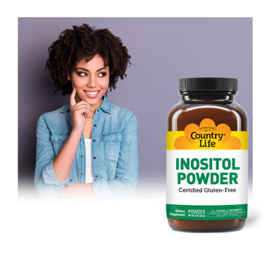 Country Life Inositol Powder 1100Mg 8 Oz Certified Gluten Free Certified Vegan